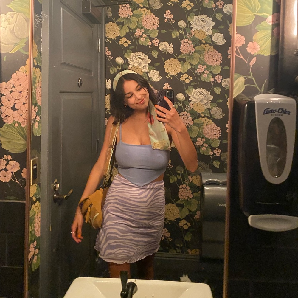 Purple Zebra Skirt - Princess Polly